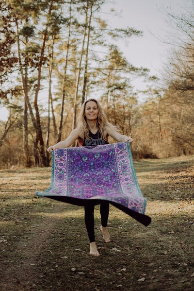 2in1 Yogamatte "Rugadelic Collection" purple