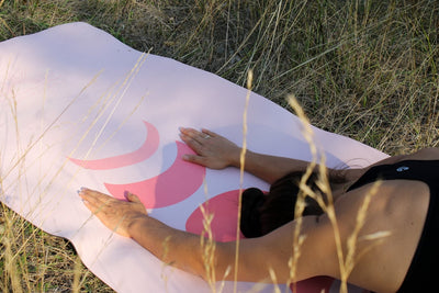 2 meter yoga mat "Pink Moon" - extra long -