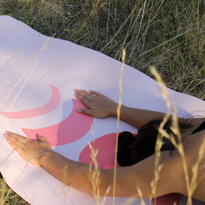 2 Meter Yogamatte "Pink Moon" - extra lang -