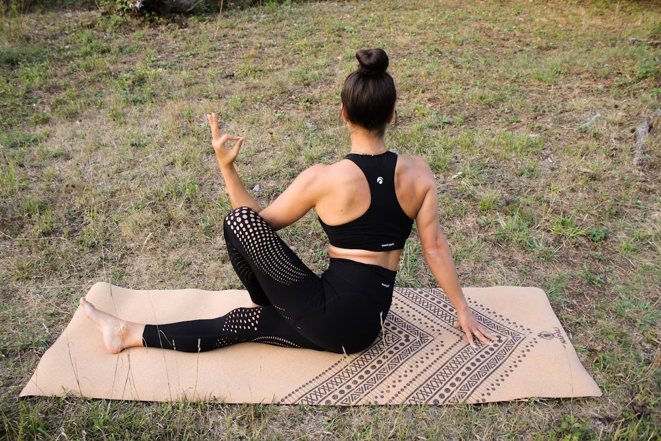 Cork Yoga Mat "Ethno"