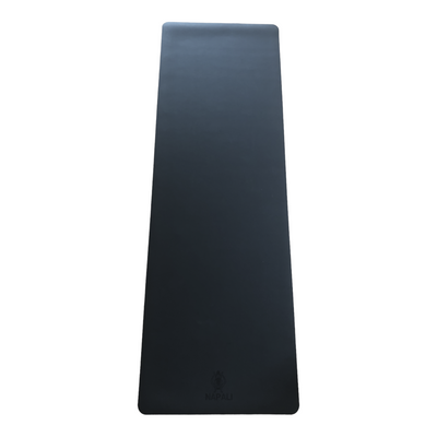 2 Meter PU-Yogamatte, schwarz"Rise & Shine" - extra lang -